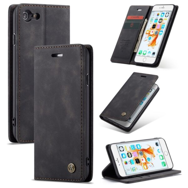 CaseMe-013 Multifunktionale Retro Frosted Horizontal Flip Ledertasche für iPhone 6 / 6s, mit Kartensteckplatz & Halter & Brieftasche, For iPhone 6 / 6s