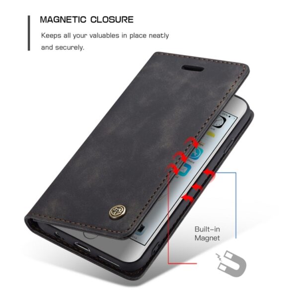 CaseMe-013 Multifunktionale Retro Frosted Horizontal Flip Ledertasche für iPhone 6 / 6s, mit Kartensteckplatz & Halter & Brieftasche, For iPhone 6 / 6s – Bild 5