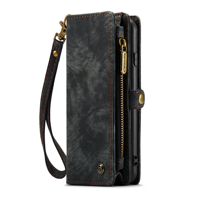 CaseMe für iPhone 8 und 7, multifunktionale Leder-Brieftasche mit abnehmbarer magnetischer PC-Rückseite, Schutzhülle und Halter, 10 Kartenfächern, 3 Bargeldfächern, 1 Geldbörse mit Reißverschluss, 2 Fotorahmen und 3 Magnetverschlüssen, For iPhone 8 & 7…