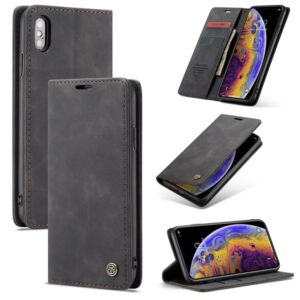 Für iPhone XS Max CaseMe-013 Multifunktionale Retro Frosted Horizontal Flip Ledertasche mit Kartensteckplatz & Halter & Brieftasche, For iPhone XS Max
